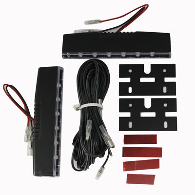 Universal White 6 LED Day Driving Lights for Car (DC 12V)