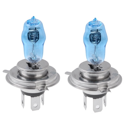 H4 Super White Xenon Bulbs, 12V 100/90W, Base type: P43T