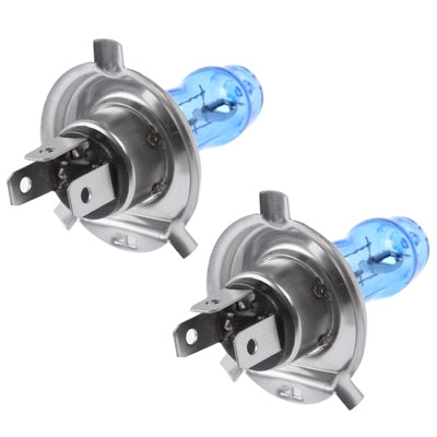 H4 Super White Xenon Bulbs, 12V 100/90W, Base type: P43T