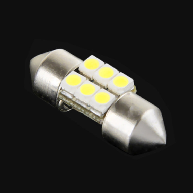 2 PCS 27mm 6 LED 5050 SMD Car Reading Light Bulb