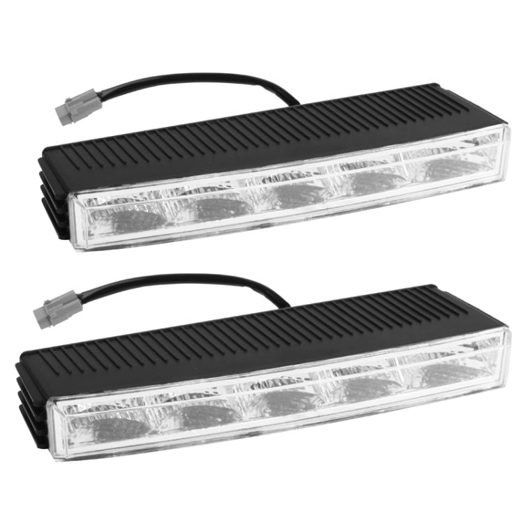 Universal White 5 LED Daytime Running Light for Car