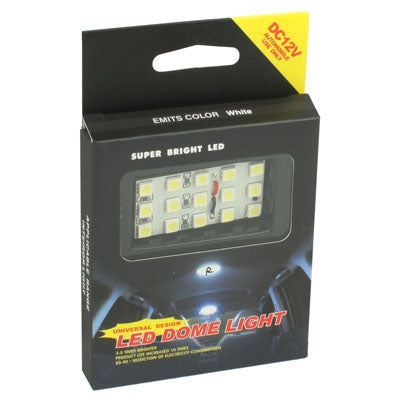 15 LED Dome Car Light Bulb, DC 12V