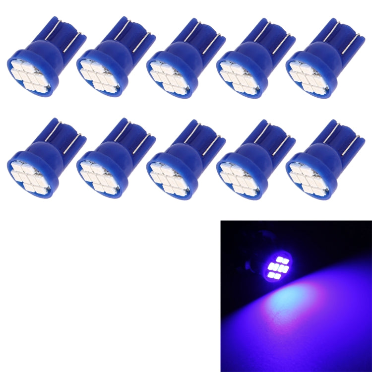 10 PCS T10 8 LED Car Signal Light Bulb