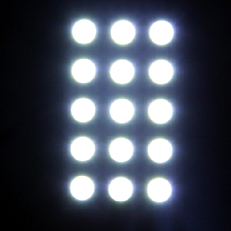 White 15 LED Car Interior Lamp