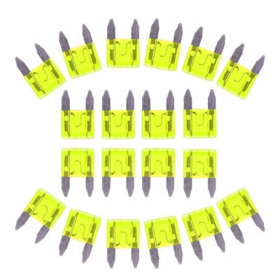100 PCS Auto Mini Blade Fuse, DC 12V