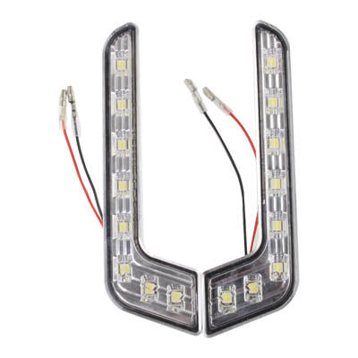 Universal White 8 LED Daytime Running Light for Car