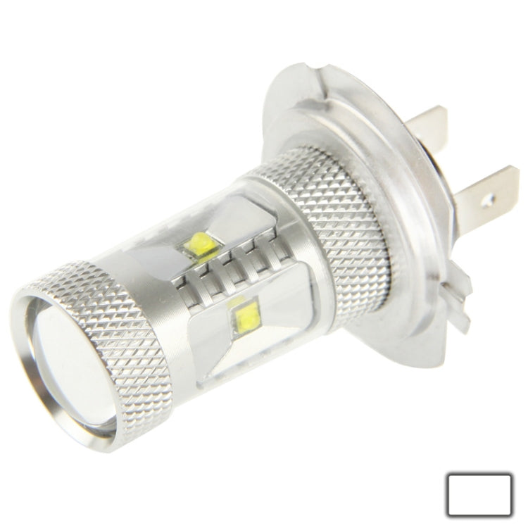 H7 30W White 6 CREE LED Fog Light for Vehicles, DC 12-24V
