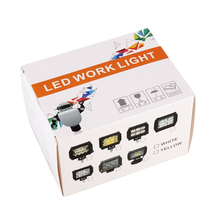 18W 6 LED White Light Floodlight Engineering Lamp / Waterproof IP67 SUVs Light, DC 10-30V(Black)