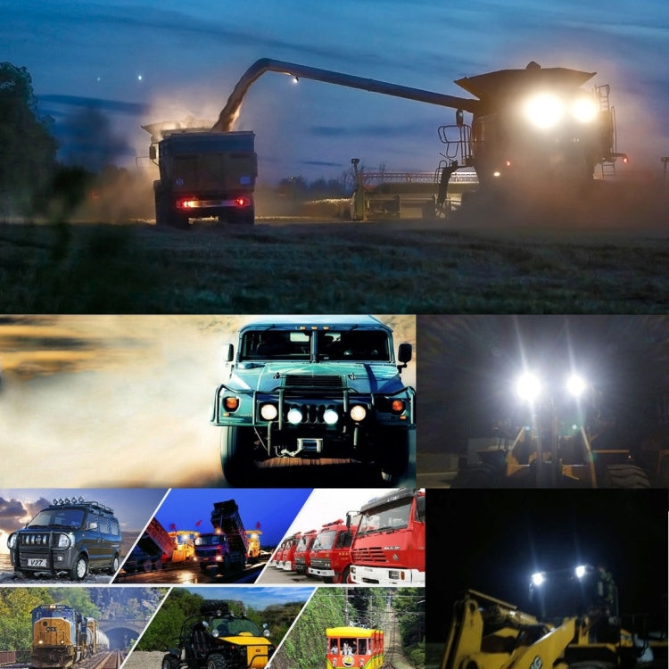 18W 6 LED White Light Floodlight Engineering Lamp / Waterproof IP67 SUVs Light, DC 10-30V(Black)