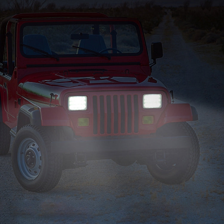 48W Bridgelux 4000lm 16 LED White Light Condenser Engineering Lamp / Waterproof IP67 SUVs Light, DC 10-30V(Black)