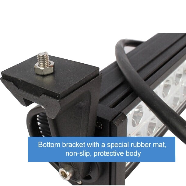 72W Bridgelux 24 LED White Light High Power Long Condenser Engineering Lamp / Waterproof IP67 SUVs Light, DC 10-30V(Black)