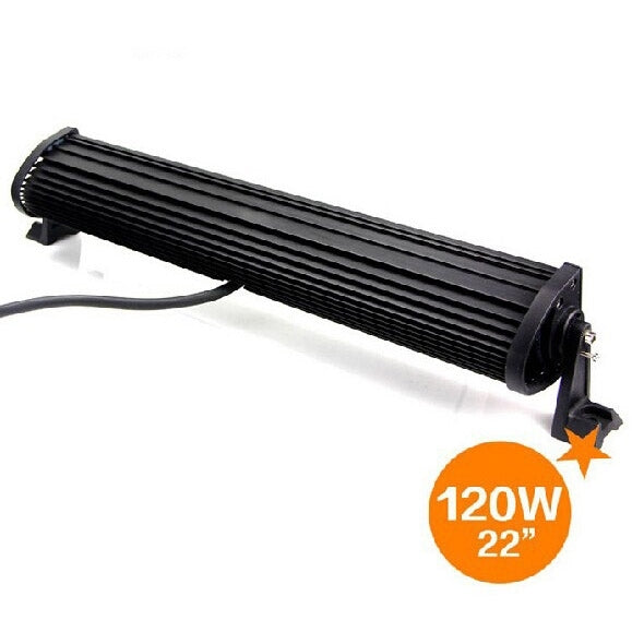 120W Bridgelux 40 LED White Light High Power Long Condenser Engineering Lamp / Waterproof IP67 SUVs Light, DC 10-30V(Black)