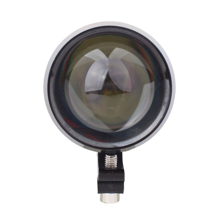 10W 900LM White Light 6500K 1-LED 3-Mode Wired Motorcycle Headlamp, Wire Length:40cm, DC 12V-24V