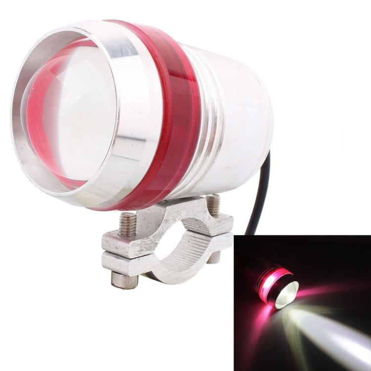 10W 900LM White Light 6500K 1-LED 3-Mode Wired Motorcycle Headlamp, Wire Length:40cm, DC 12V-24V