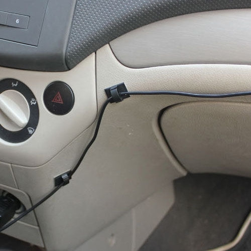 10 PCS Car Plastic Cable Clip with Adhesive Backed, Size: 1.4x1x0.6cm