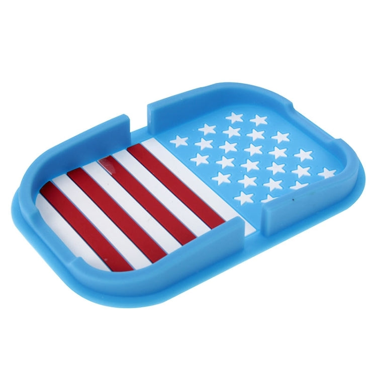 Multi-function Rubber Car Anti-slip Mat with Phone Holder(Blue)