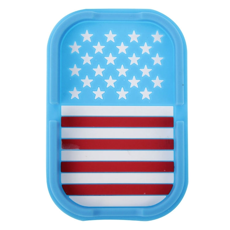 Multi-function Rubber Car Anti-slip Mat with Phone Holder(Blue)