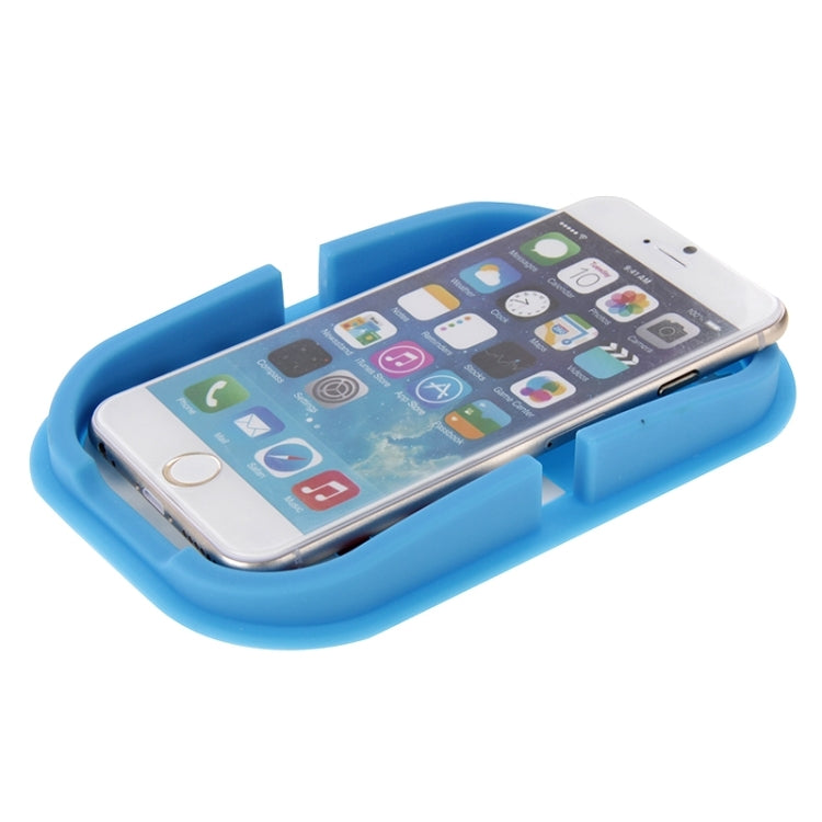 Multi-function Rubber Car Anti-slip Mat with Phone Holder(Blue)