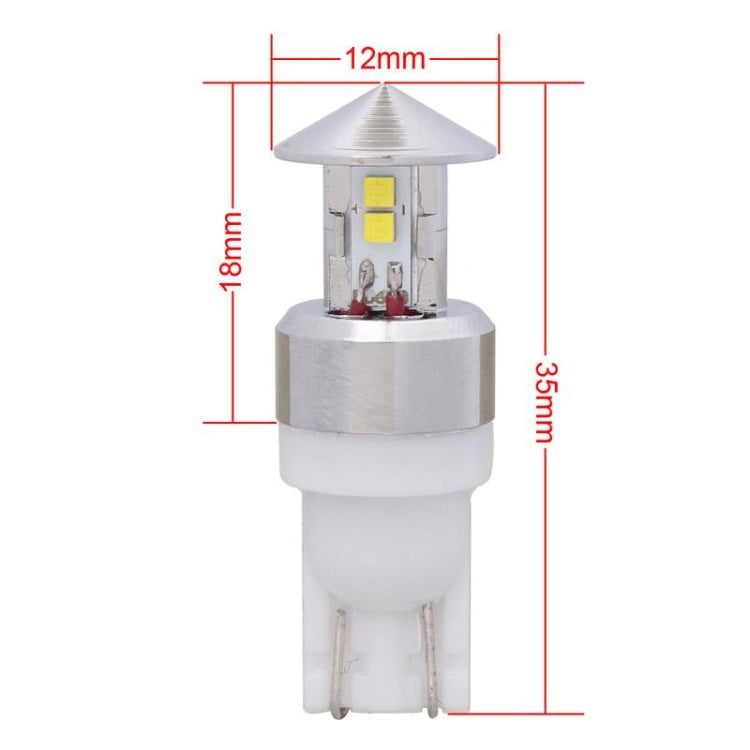 MZ T10 12W 480LM White Light 4 CREE XQ-D Car Clearance Lamp Daytime Running Light Bulb, DC 12-24V