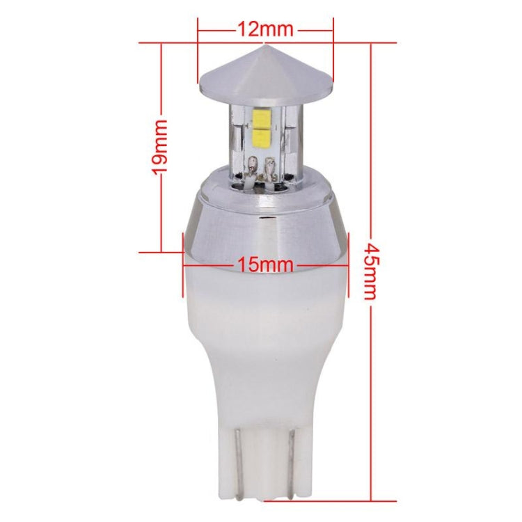MZ T15 12W 480LM White Light 4 CREE XQ-D Car Brake Light Reverse Lamp Bulb, DC 12-24V