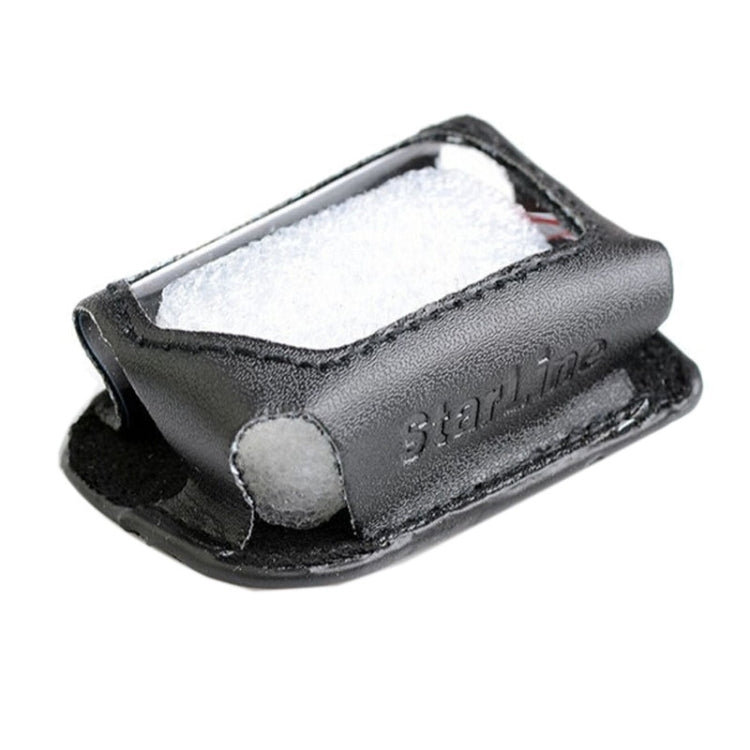 Leather Case for Russian Version Starline B9/B6/A61/A91 Two Way Car Remote Controller(Black)