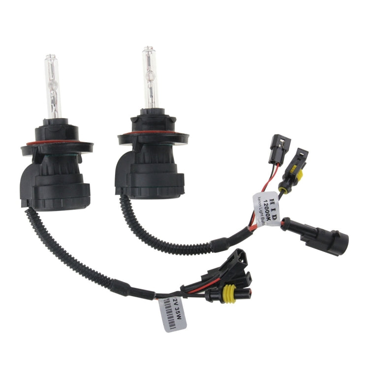 DC12V 35W H13-3HID Xenon Light Single Beam Super Vision Waterproof Head Lamp with One Cable, Color Temperature: 6000K, Pack of 2