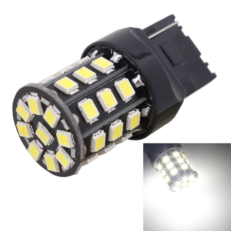 2 PCS T20 3.3W 330LM 6500K White Light 2835 SMD Single Wire 33 LED Car Brake / Steering Light Bulb, DC12V