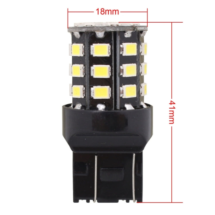 2 PCS T20 3.3W 330LM 6500K White Light 2835 SMD Dual Wire 33 LED Car Brake / Steering Light Bulb, DC12V