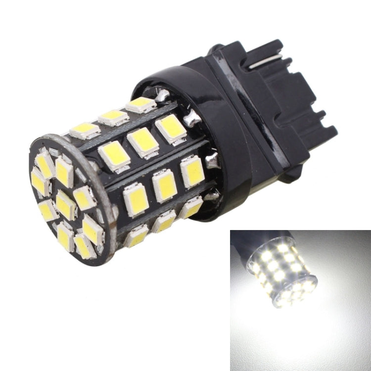 2 PCS T25 3.3W 330LM 6500K White Light 2835 SMD Single Wire 33 LED Car Brake / Steering Light Bulb, DC12V
