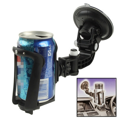 Car Cup Holder for Drinks/ Drinking Bottles / Vacuum Cup, Inner Diameter: 75mm(Black)