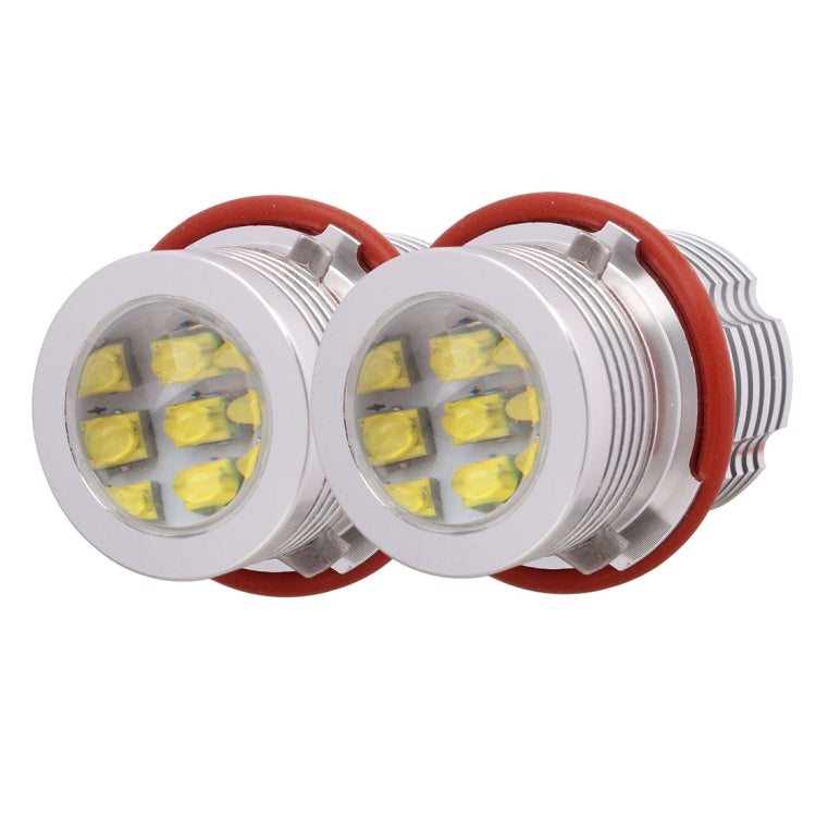 MZ E39 60W 2000LM 12 XB-D LED Car Angel Eyes White Daytime Running Light for BMW 1/ 3 / 6 / 7 / X3/ X5 Series, DC 12-24V, 1 Pair