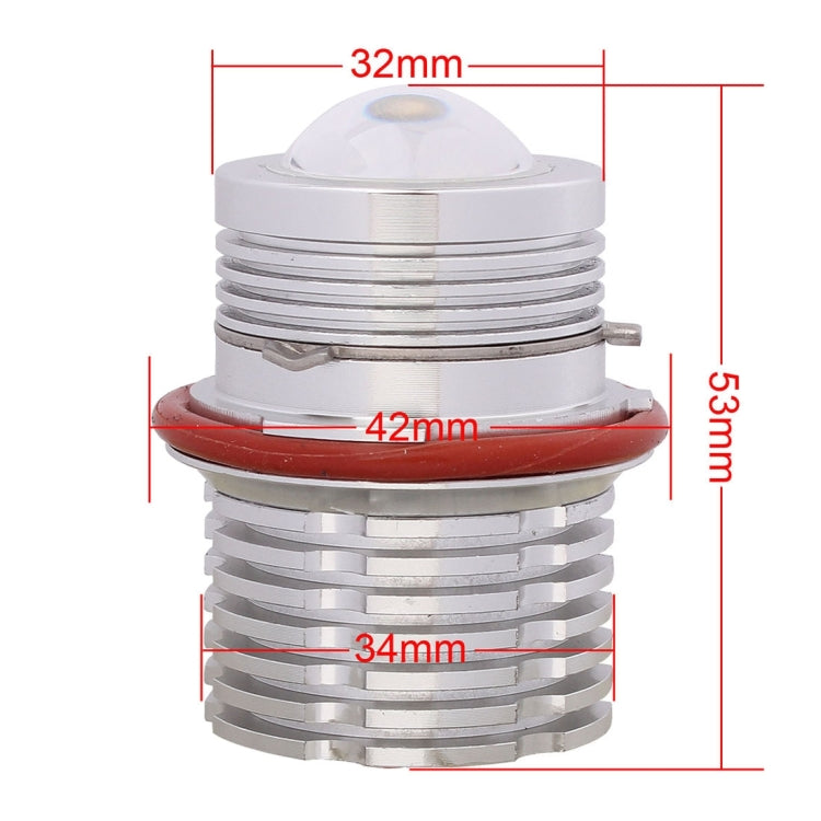 MZ E39 60W 2000LM 12 XB-D LED Car Angel Eyes White Daytime Running Light for BMW 1/ 3 / 6 / 7 / X3/ X5 Series, DC 12-24V, 1 Pair