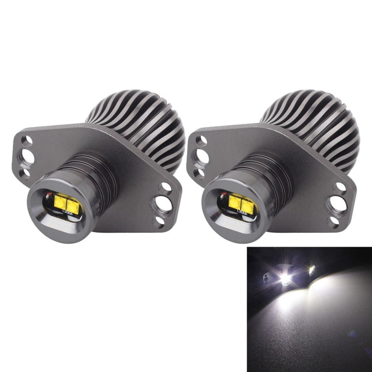 MZ E90 10W 600LM 2 XT-E LED Car Angel Eyes White Daytime Running Light for BMW 3 Series (03.2005-09.2008), DC 12-24V, 1 Pair