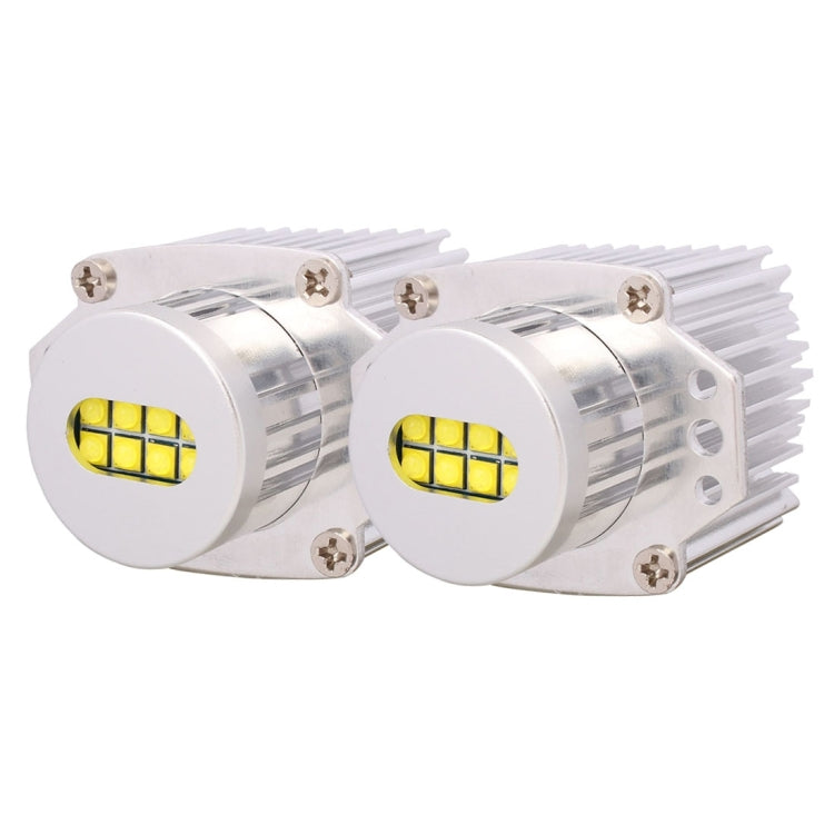 MZ E90 64W 8 XB-D LED 2000LM High Power Car Angel Eyes White Daytime Running Light for BMW 3 Series E90 / E91, DC 12-24V, 1 Pair