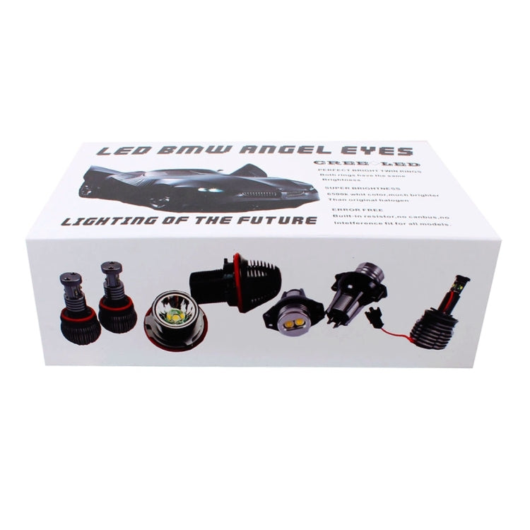 MZ E90 64W 8 XB-D LED 2000LM High Power Car Angel Eyes White Daytime Running Light for BMW 3 Series E90 / E91, DC 12-24V, 1 Pair