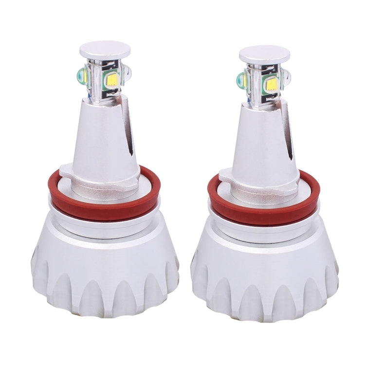 MZ E92 H8 40W 4 XM-L LED 1800LM Car Angel Eyes White Daytime Running Light for BMW 1/3/6/X5 Series, DC 12-24V, 1 Pair