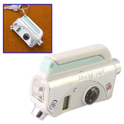 7 in 1 Emergency Tool (Glass Breaker / Seat Belt Cutter / Sonic Alarm / LED Flashlight / Emergency Flasher / Thermometer / Digital Tire Gauge)(Silver)