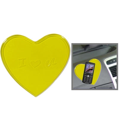Heart Shaped Car Anti-Slip Mat Super Sticky Pad for Phone / GPS/ MP4/ MP3