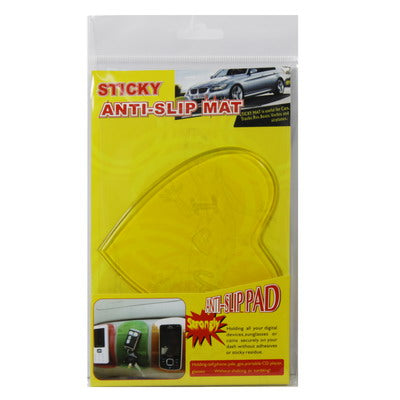 Heart Shaped Car Anti-Slip Mat Super Sticky Pad for Phone / GPS/ MP4/ MP3