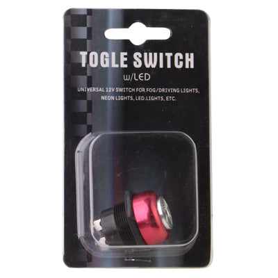 Push Start Ignition Switch for Racing Sport (DC 12V), Electroplated Red(Red)