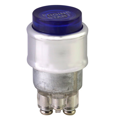 Blue Light Push Start Ignition Switch for Racing Sport (DC 12V)