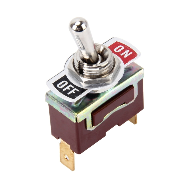 Double-pole ON-OFF Metal Toggle Switch, AC 250V 15A - AC 125V 20A(Black)