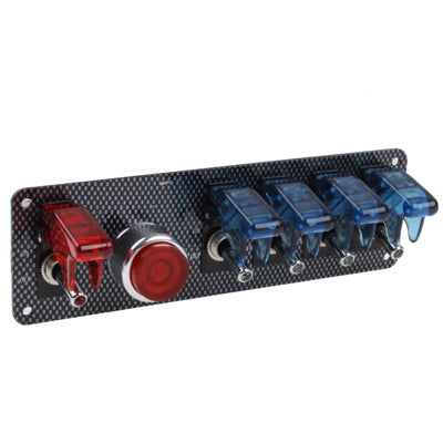 Flip-up Start Ignition Switch Panel and Accessories for Racing Sport (DC 12V)