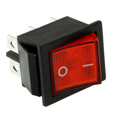 DIY Red Light OFF-ON Rocker Switch for Racing Sport (5pcs in one packing, the price is for 5pcs)(Red)