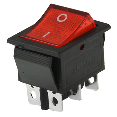 DIY Red Light OFF-ON Rocker Switch for Racing Sport (5pcs in one packing, the price is for 5pcs)(Red)