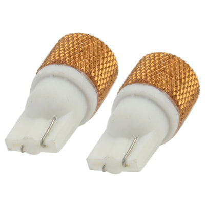 T10 White 1.5W 1 LED Car Signal Light Bulb (Pair)