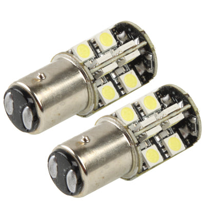 1157 White 19 LED 5050 SMD Car Signal Light Bulb (Pair)
