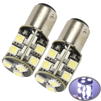 1157 White 19 LED 5050 SMD Car Signal Light Bulb (Pair)