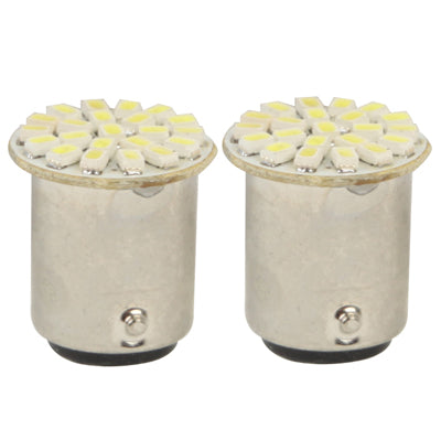 1157 White 22 LED 3020 SMD Car Signal Light Bulb (Pair)