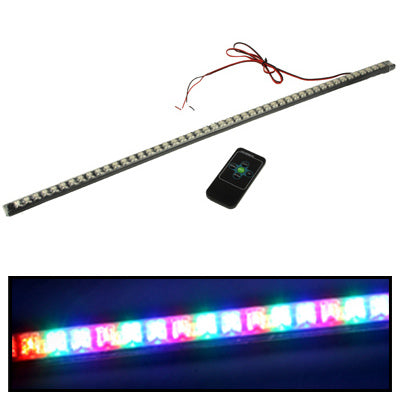 56cm RGB 48 LED Piranha Car Knight Rider Strip Light with Infrared Remote Controller, 13 Modes of Scanning